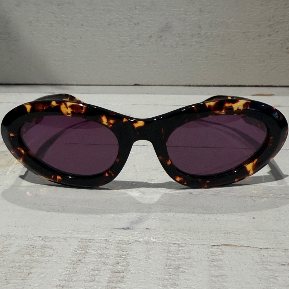 BANBÉ Tortoiseshell Oval Sunglasses with Polarized Lenses